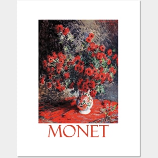 Red Chrysanthemums by Claude Monet Posters and Art